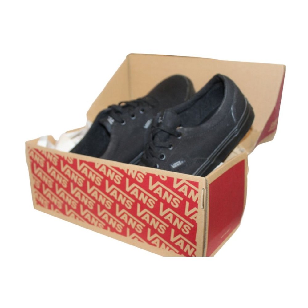 New in Box VANS Womens Doheny Black Canvas Low SNEAKERS / SHOES Lace-Up Sz W/7